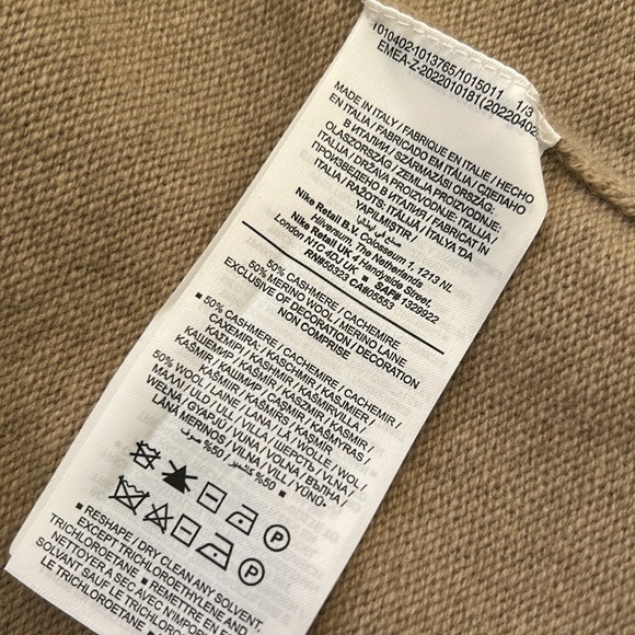 Nike Tan Zip-Front Hooded Sweatshirt - Picture 8 of 9